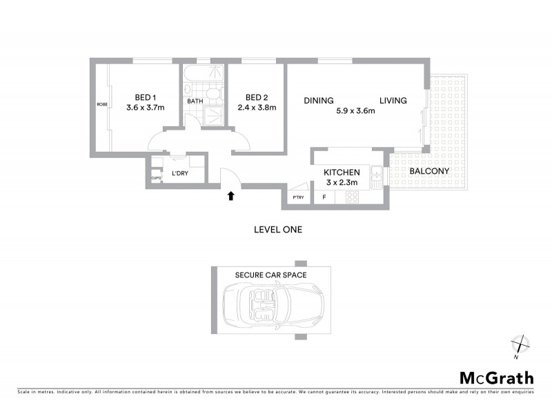 15/1 Mosman Street, Mosman NSW 2088 Floorplan