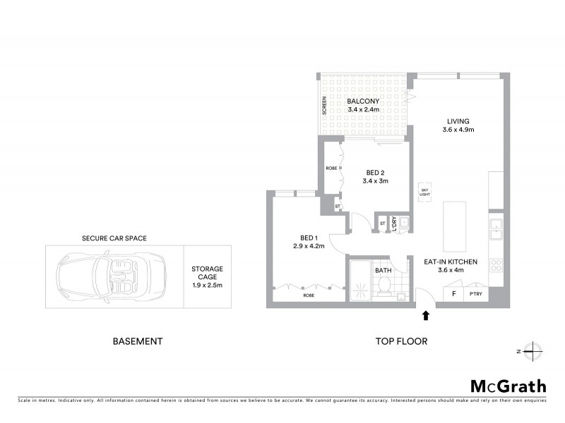 407/116 Belmont Road, Mosman NSW 2088 Floorplan