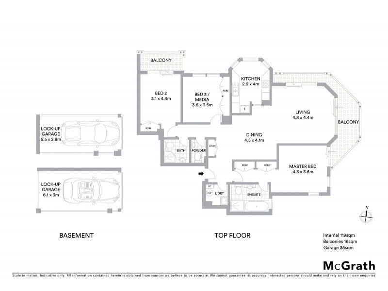 94/6 Hale Road, Mosman NSW 2088 Floorplan