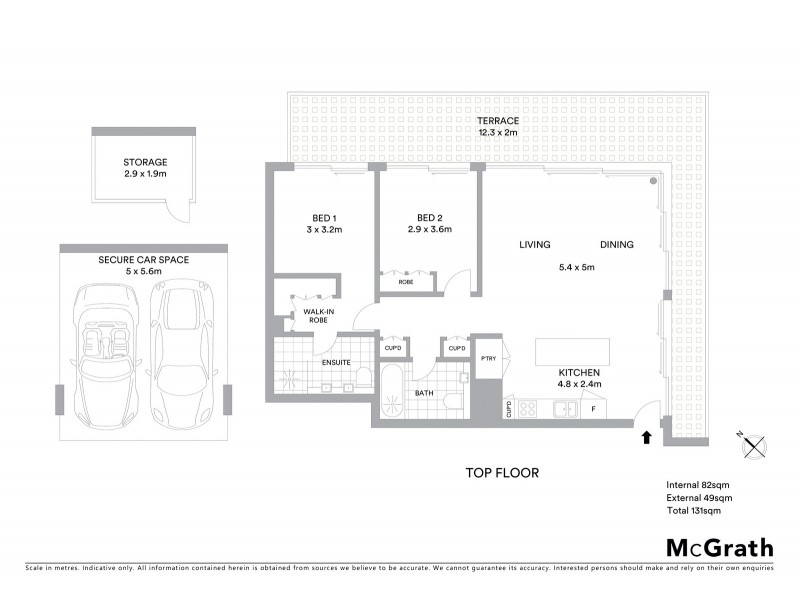 405/116 Belmont Road, Mosman NSW 2088 Floorplan