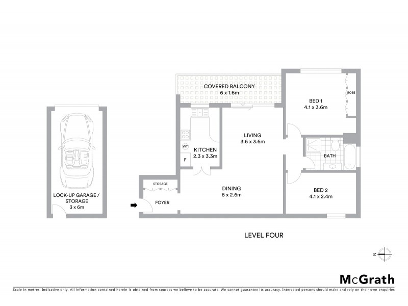 16/170 Spit Road, Mosman NSW 2088 Floorplan