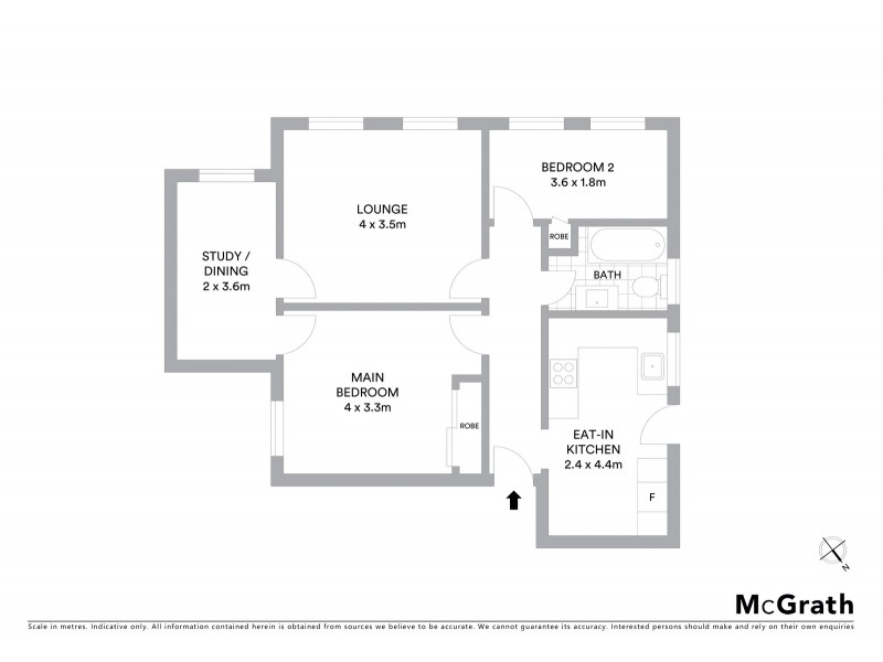 8/25 Mosman Street, Mosman NSW 2088 Floorplan