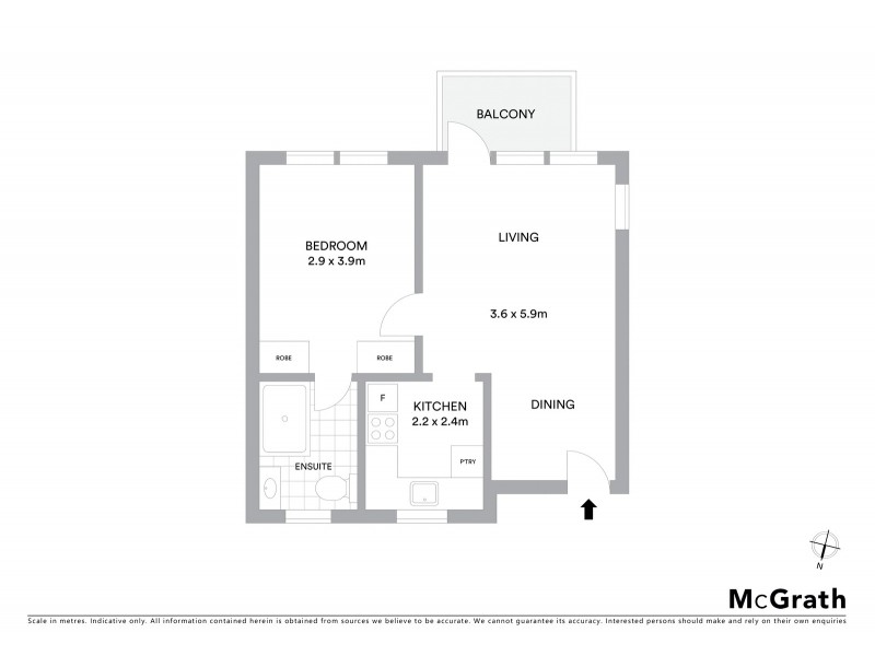13/68 Bradleys Head Road, Mosman NSW 2088 Floorplan