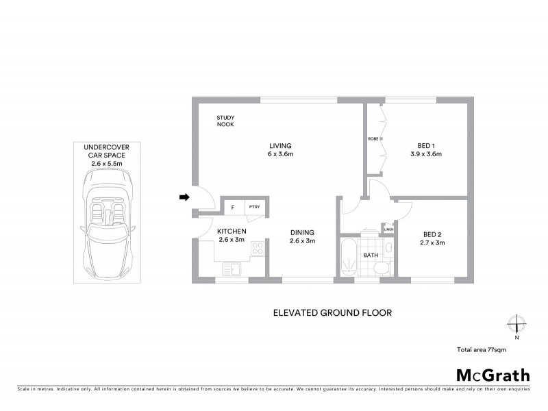 1/7 Ballantyne Street, Mosman NSW 2088 Floorplan
