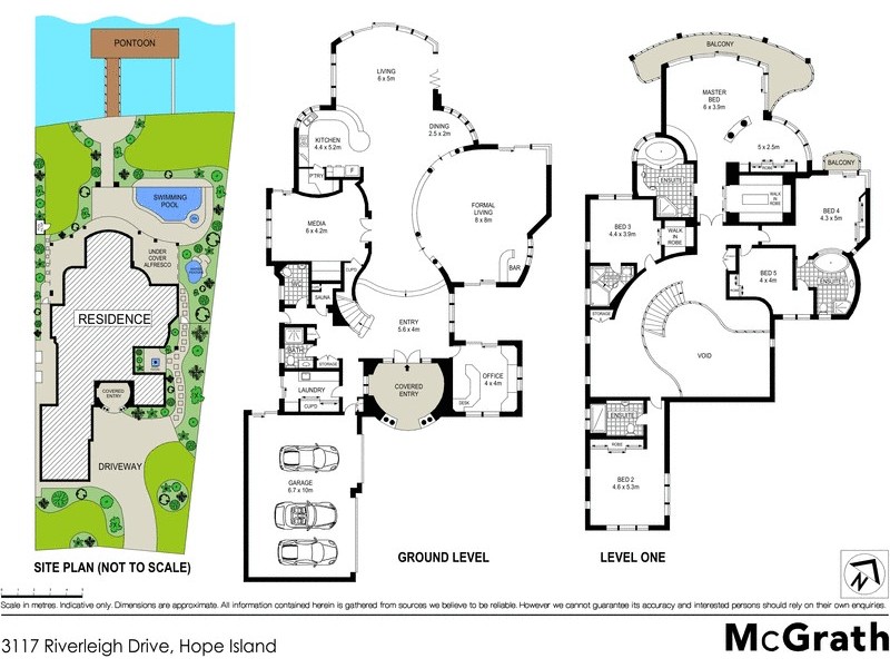 3117 Riverleigh Drive, Hope Island QLD 4212 Floorplan