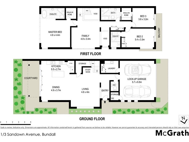 1/3 Sandown Avenue, Bundall QLD 4217 Floorplan