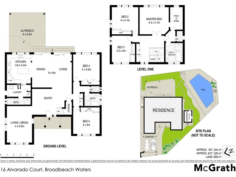 16 Alvarado Court, Broadbeach Waters QLD 4218 Floorplan