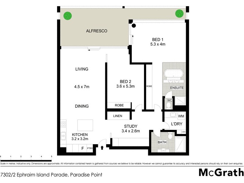 7302/2 Ephraim Island Parade, Paradise Point QLD 4216 Floorplan