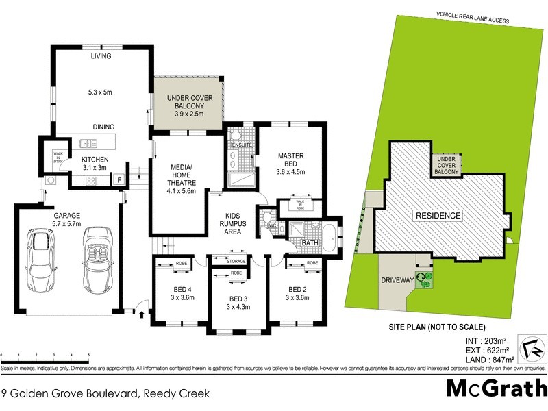 9 Golden Grove Boulevard, Reedy Creek QLD 4227 Floorplan