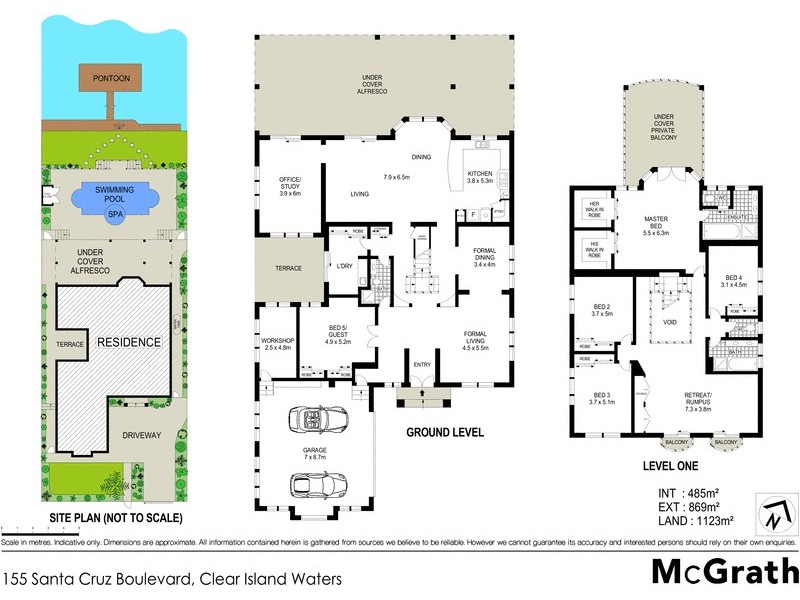 155 Santa Cruz Boulevard, Clear Island Waters QLD 4226 Floorplan