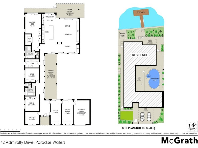 42 Admiralty Drive, Paradise Waters QLD 4217 Floorplan