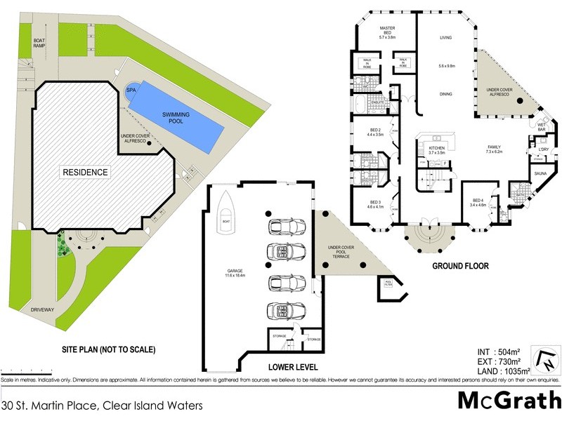 30 St Martin Place, Clear Island Waters QLD 4226 Floorplan
