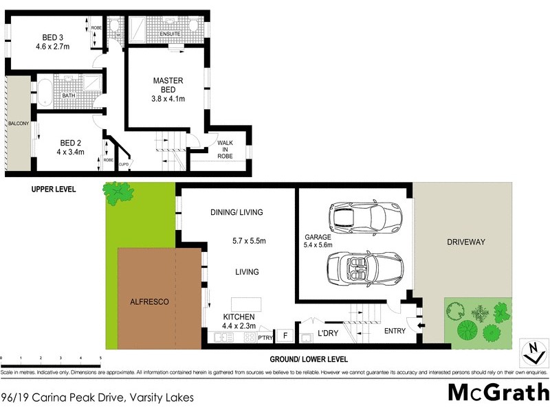 96/19 Carina Peak Drive, Varsity Lakes QLD 4227 Floorplan