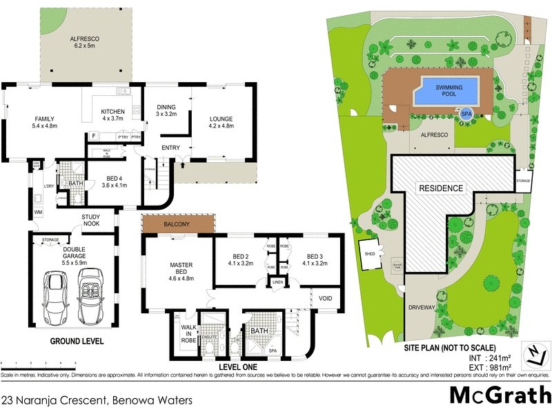 23 Naranja Crescent, Benowa Waters QLD 4217 Floorplan