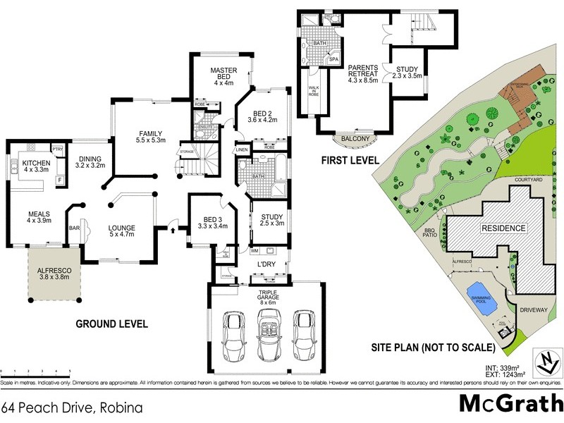 64 Peach Drive, Robina QLD 4226 Floorplan