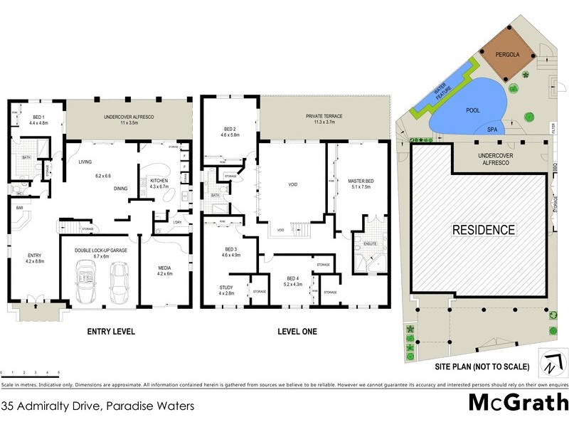 35 Admiralty Drive, Paradise Waters QLD 4217 Floorplan