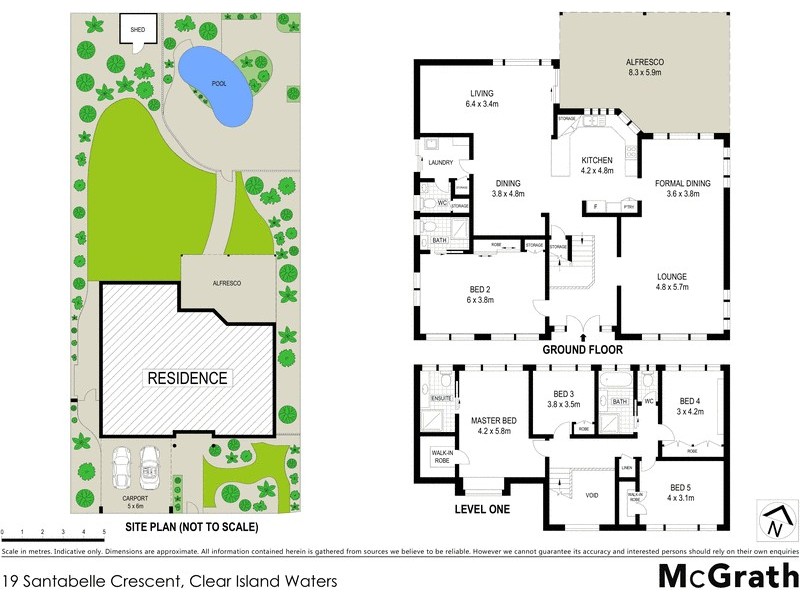 19 Santabelle Crescent, Clear Island Waters QLD 4226 Floorplan