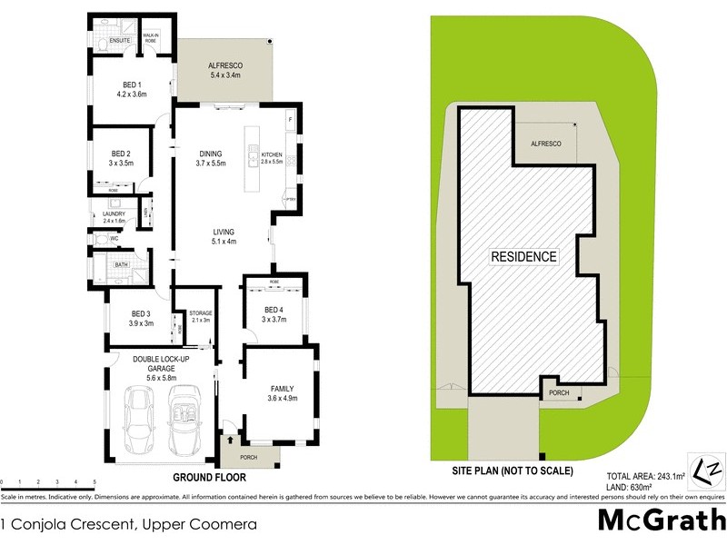 1 Conjola Crescent, Upper Coomera QLD 4209 Floorplan