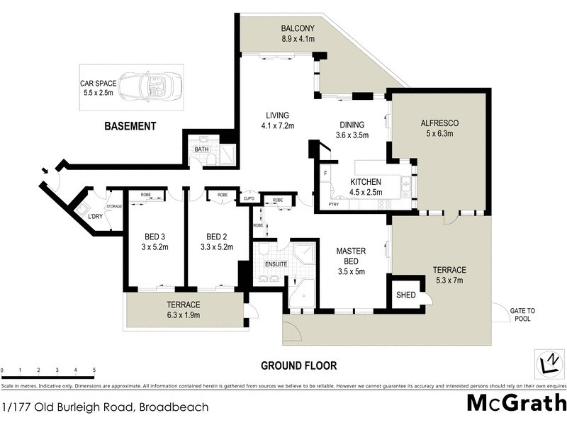 1/177 Old Burleigh Road, Broadbeach QLD 4218 Floorplan
