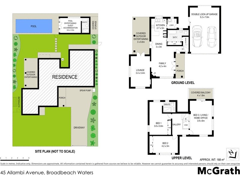 45 Allambi Avenue, Broadbeach Waters QLD 4218 Floorplan