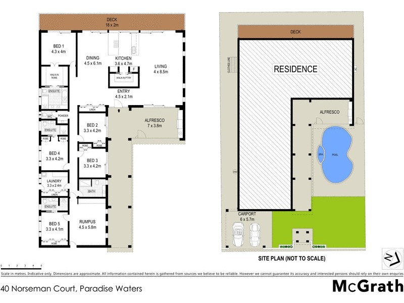 40 Norseman Court, Paradise Waters QLD 4217 Floorplan