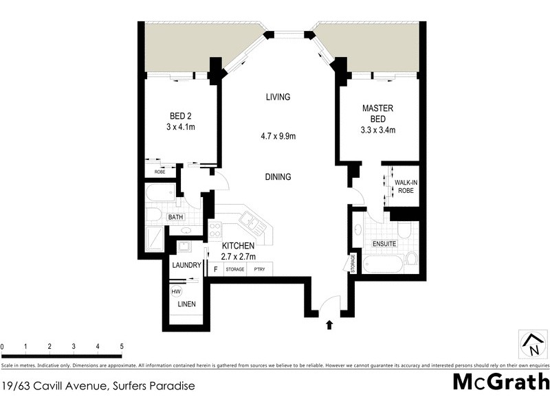 19/63 Cavill Avenue, Surfers Paradise QLD 4217 Floorplan