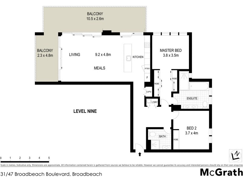 31/47 Broadbeach Boulevard, Broadbeach QLD 4218 Floorplan