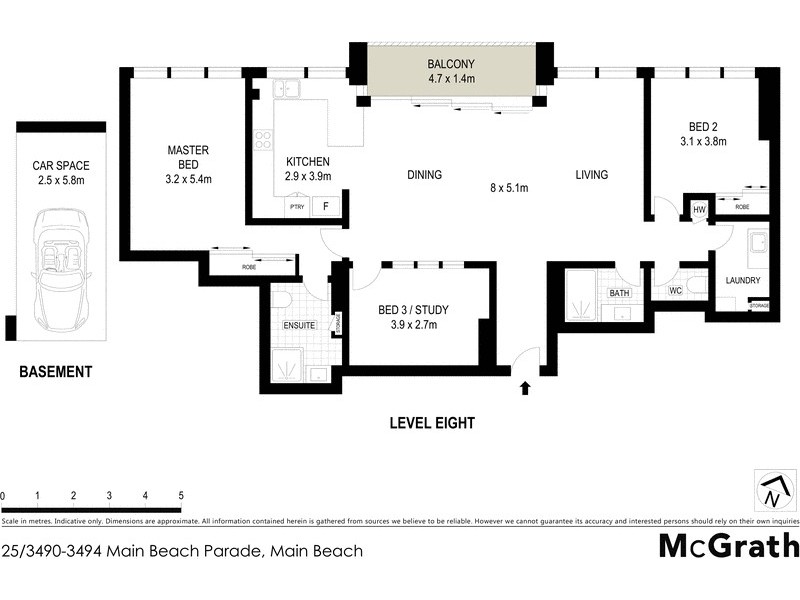 25/3494 Main Beach Parade, Main Beach QLD 4217 Floorplan