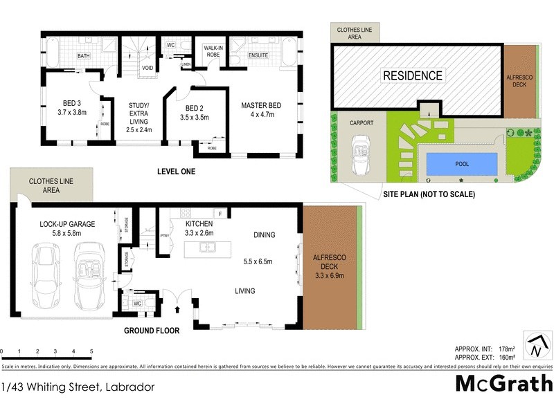 1/43 Whiting Street, Labrador QLD 4215 Floorplan