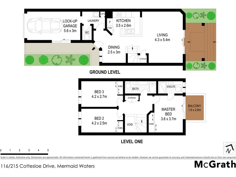 116/215 Cottesloe Drive, Mermaid Waters QLD 4218 Floorplan