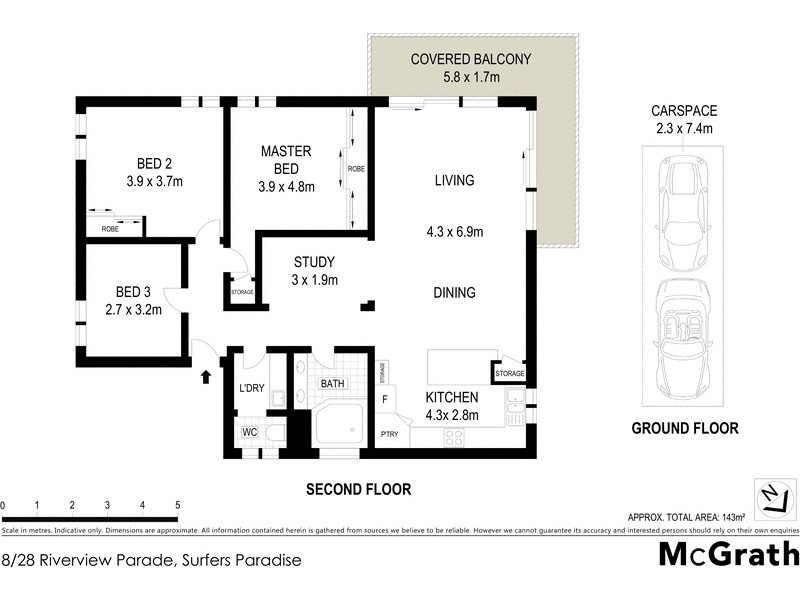 8/28 Riverview Parade, Surfers Paradise QLD 4217 Floorplan