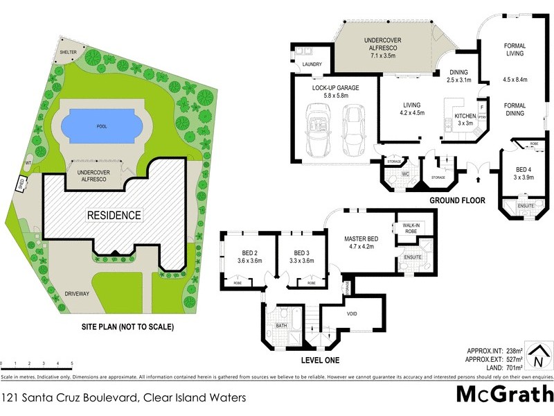 121 Santa Cruz Boulevard, Clear Island Waters QLD 4226 Floorplan