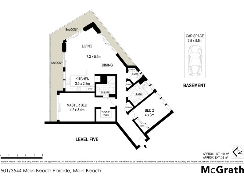 501/3544 Main Beach Parade, Main Beach QLD 4217 Floorplan