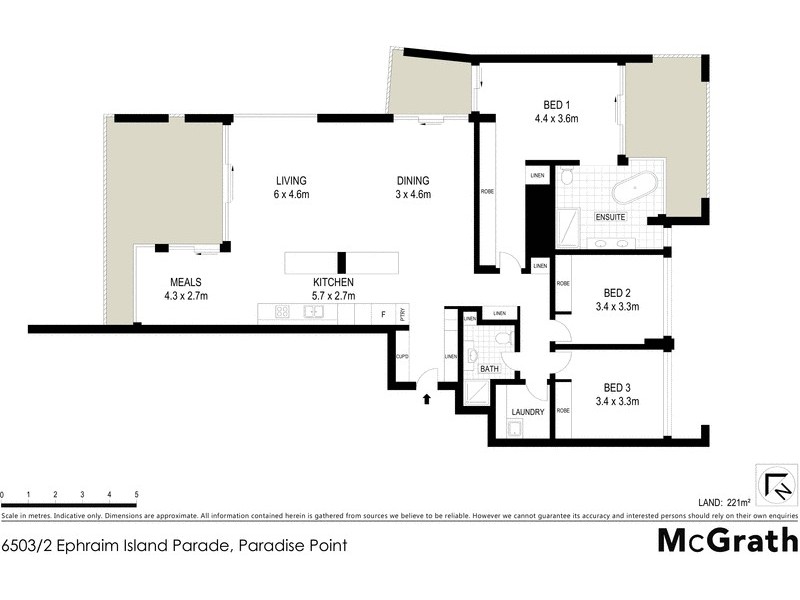 6503/2 Ephraim Island Parade, Paradise Point QLD 4216 Floorplan
