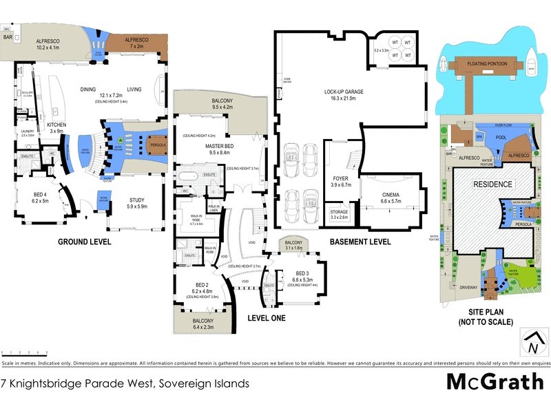 7 Knightsbridge Parade West, Sovereign Islands QLD 4216 Floorplan