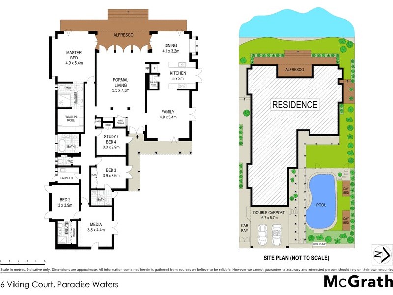 6 Viking Court, Paradise Waters QLD 4217 Floorplan