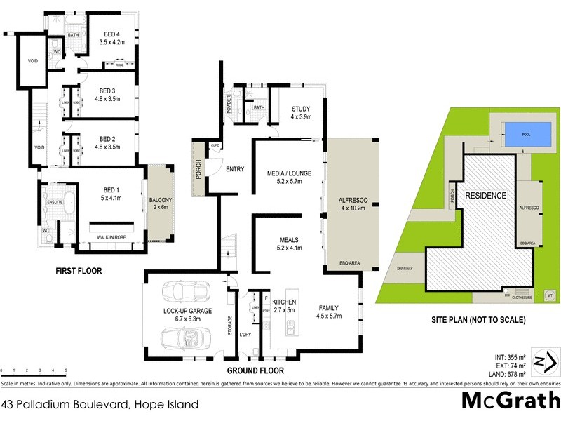 43 Palladium Boulevard, Hope Island QLD 4212 Floorplan