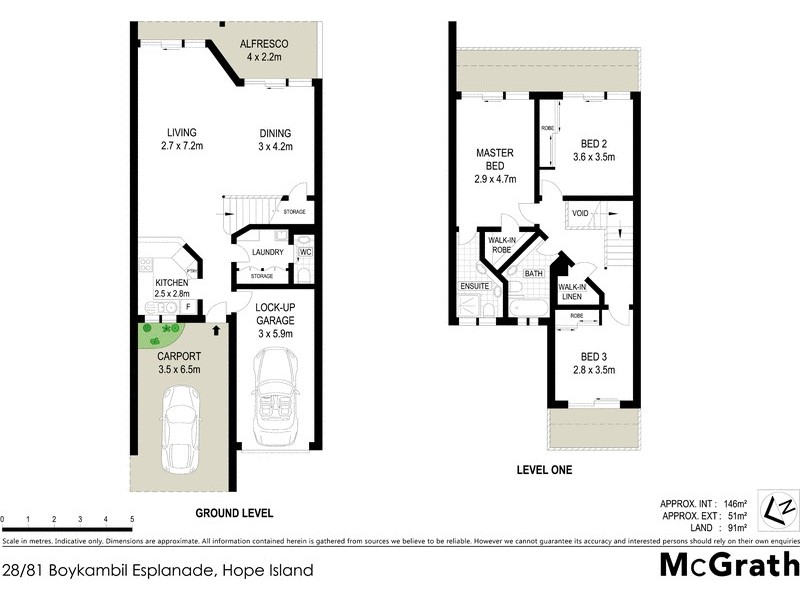 28/81 Boykambil Esplanade, Hope Island QLD 4212 Floorplan