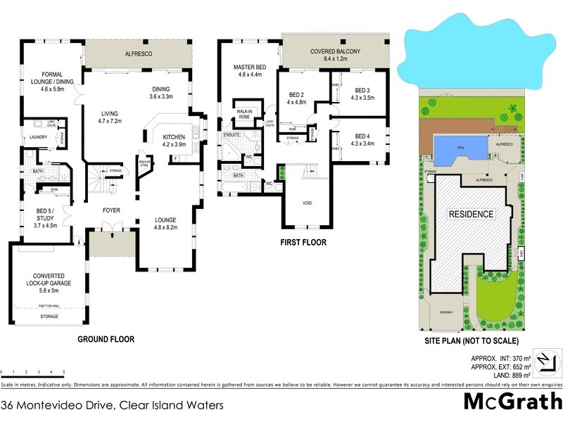 36 Montevideo Drive, Clear Island Waters QLD 4226 Floorplan
