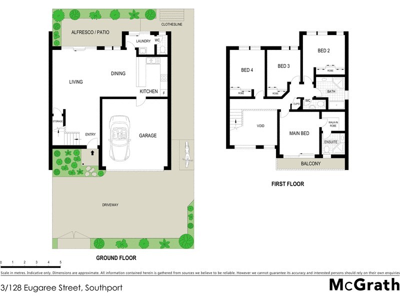 1, 2 and 3/128 Eugaree Street, Southport QLD 4215 Floorplan