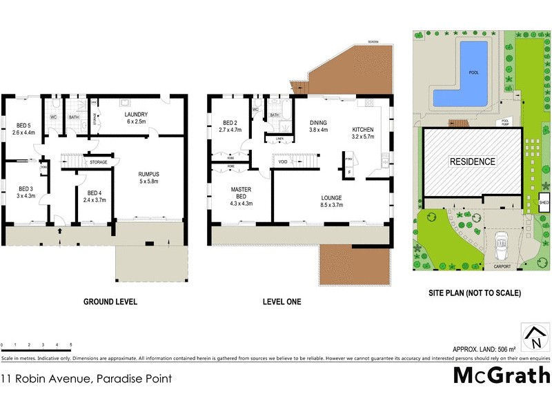 11 Robin Avenue, Paradise Point QLD 4216 Floorplan