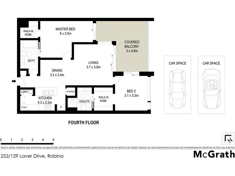 252/129 Laver Drive, Robina QLD 4226 Floorplan