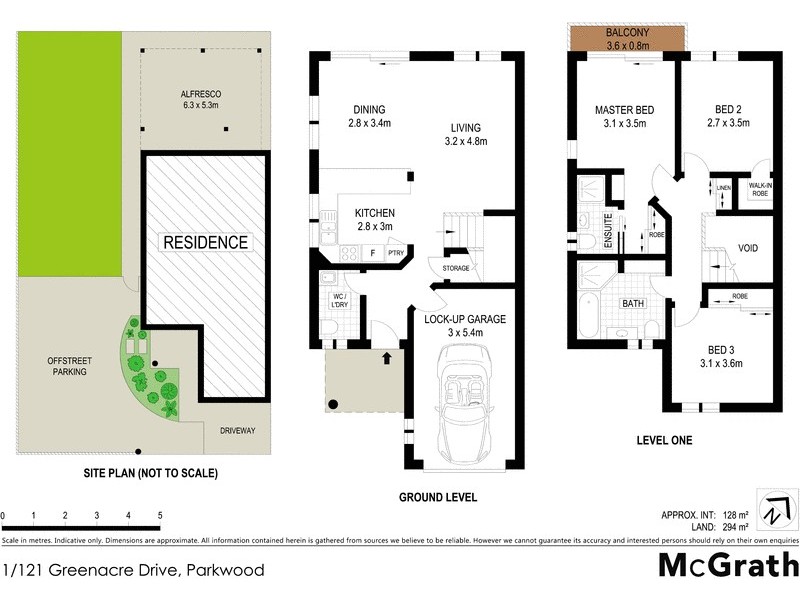 1/121 Greenacre Drive, Parkwood QLD 4214 Floorplan