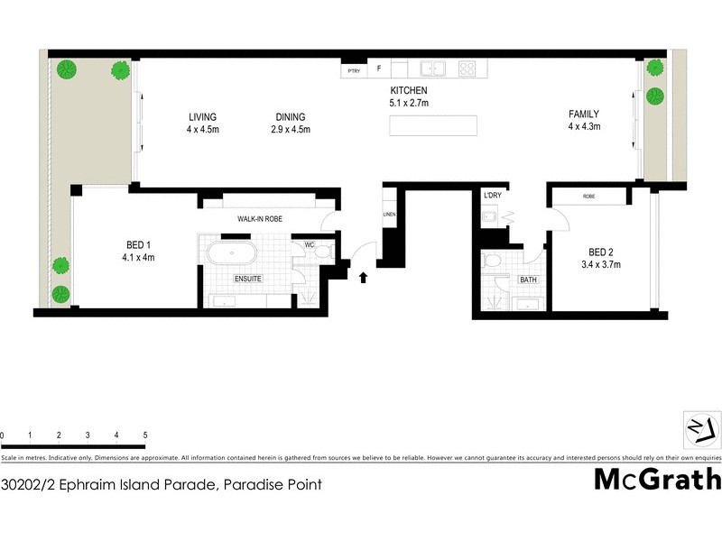 30202/2 Ephraim Island Parade, Paradise Point QLD 4216 Floorplan