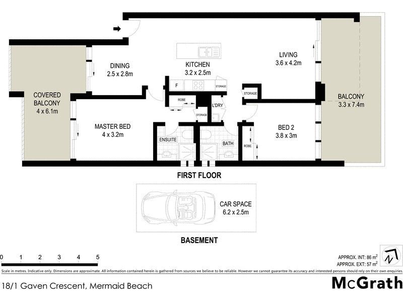 18/1 Gaven Crescent, Mermaid Beach QLD 4218 Floorplan