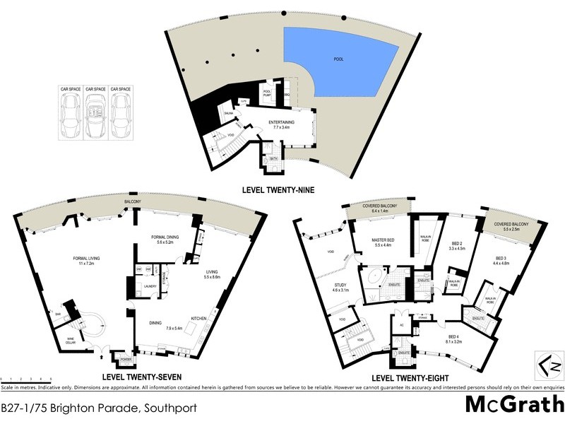 B27-1/75 Brighton Parade, Southport QLD 4215 Floorplan