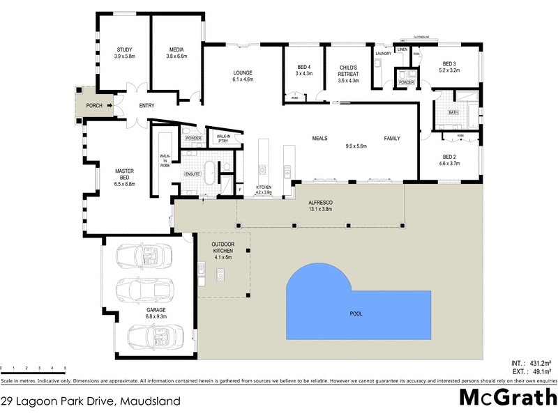 29 Lagoon Park Drive, Maudsland QLD 4210 Floorplan