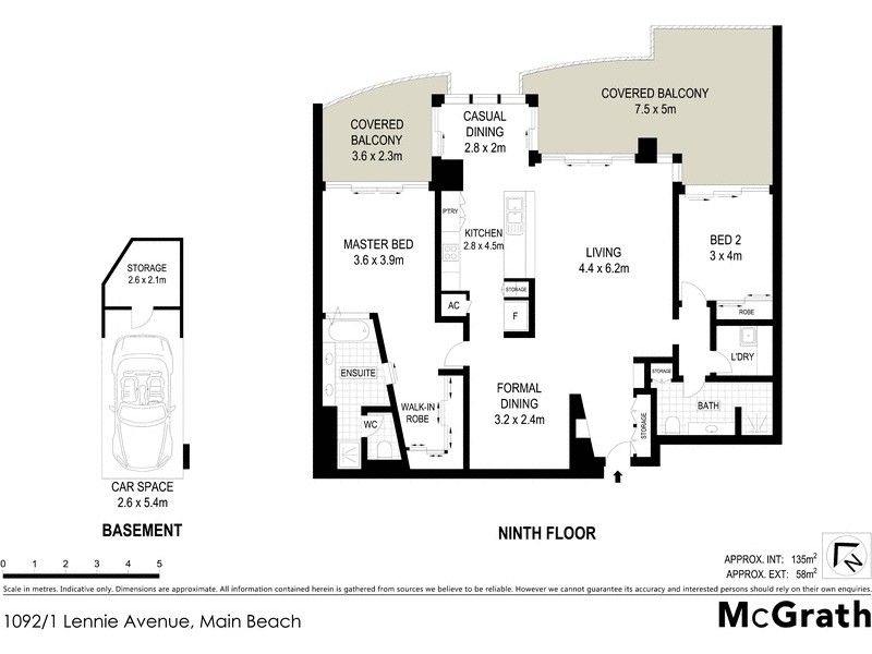 1092/1 Lennie Avenue, Main Beach QLD 4217 Floorplan