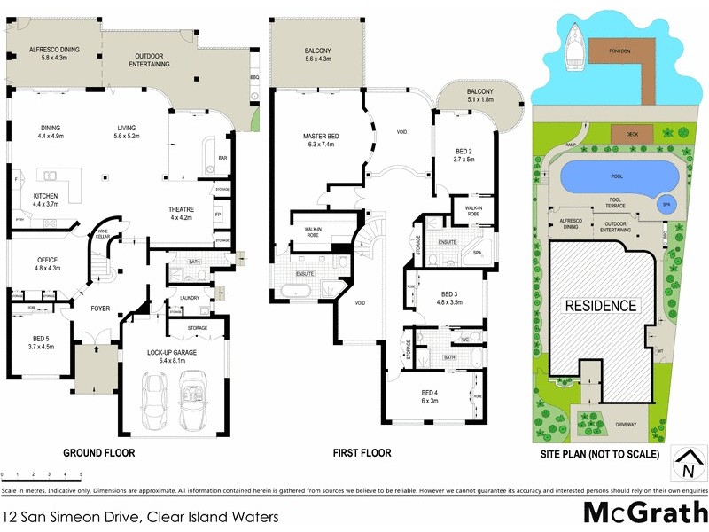 12 San Simeon Drive, Clear Island Waters QLD 4226 Floorplan
