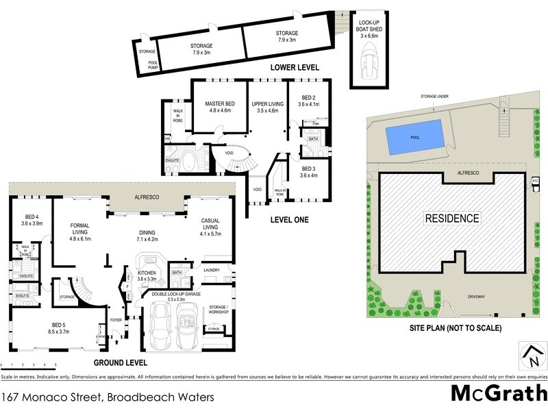 167 Monaco Street, Broadbeach Waters QLD 4218 Floorplan